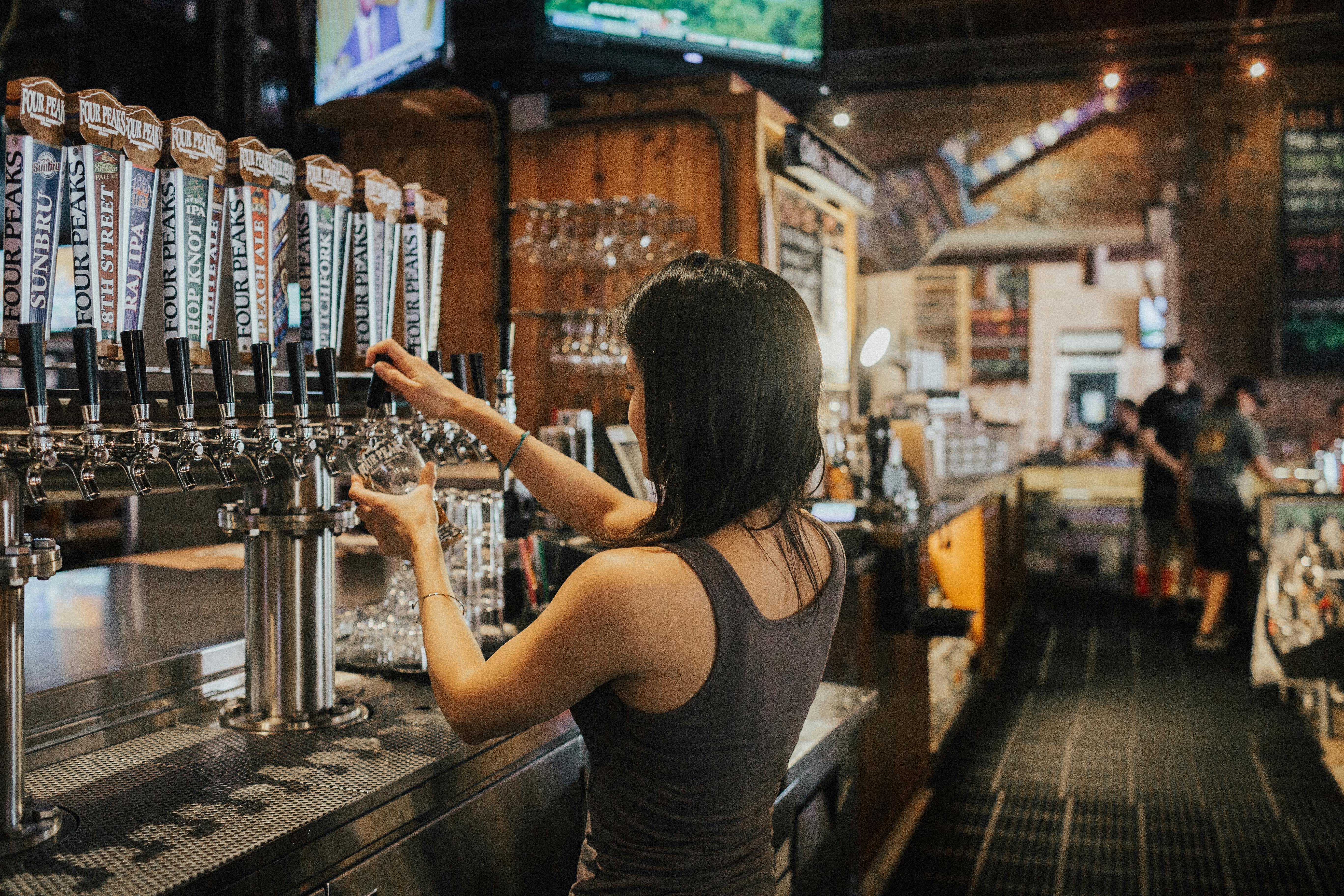customer at bar